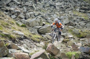 Ed rocking the rocks at Lee Quarry. Pic by Sim @Singletrackworld.com - thanks!